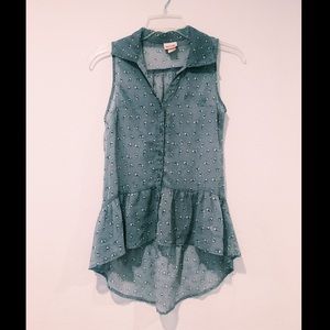 PURPLE/GRAY BUNNY FLOWY SHIRT